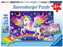 RAVENSBURGER CASSE-TÊTE 2 X 24 PIÈCES - LICORNE ET PÉGASE #05677